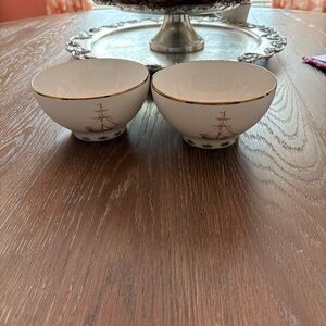 Lenox White and Gold  British Colonial Tradewinds bowls